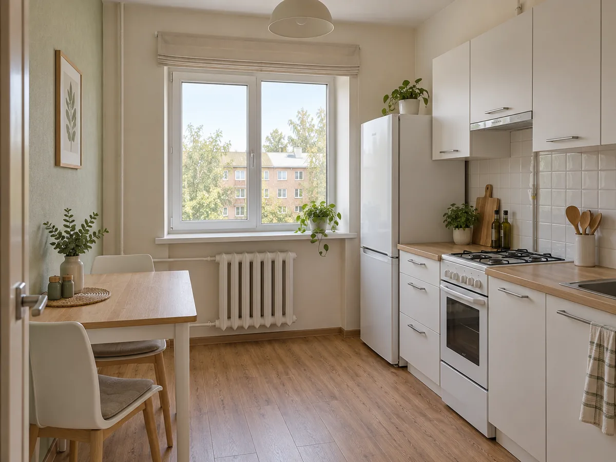 Продаётся 1-комнатная квартира в районе ХБК: кухня