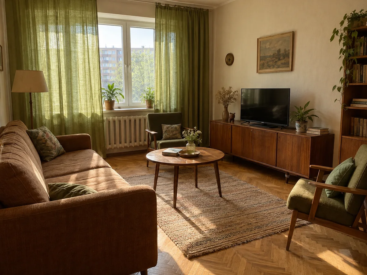 Продаётся 2-комнатная квартира в районе ХБК: гостиная